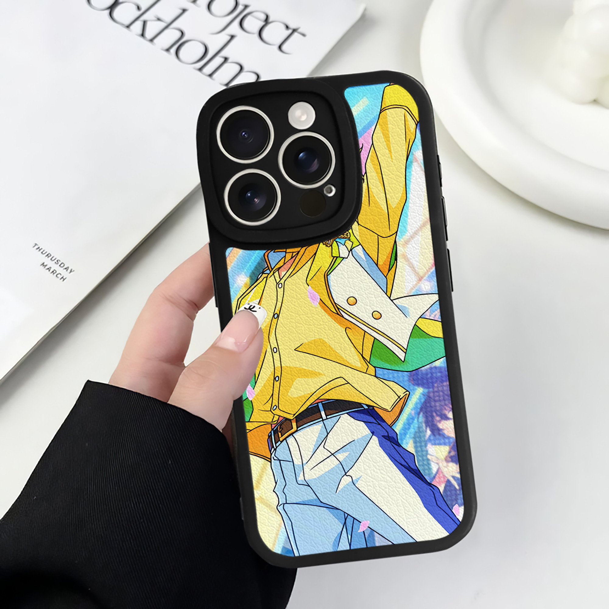 （画像用） あんさんぶるスターズ! Ensemble Stars 【iPhone 16シリーズ対応】シリコンスマホケース（レザー調） 材質：シリコン
